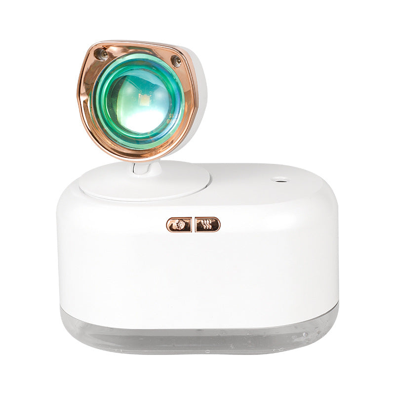 Sunset lamp with humidifier, cordless or via USB