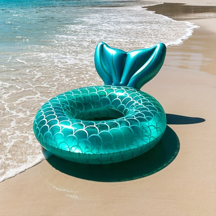 Inflatable Mermaid Shell Float – Ergonomic Design with Pillow