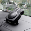Portable 2-in-1 car heater and cooling fan with three vents