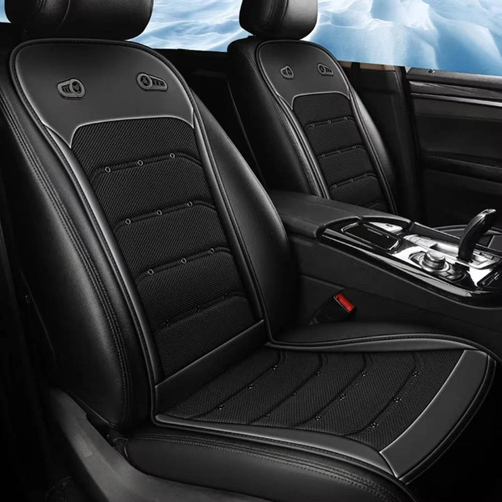 Cooling Car Seat Cushion with Ventilated Mesh and Integrated Fans