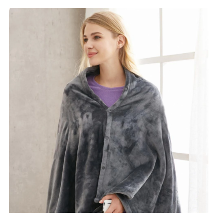 Electric coral fleece throw with USB, 150 × 85 cm
