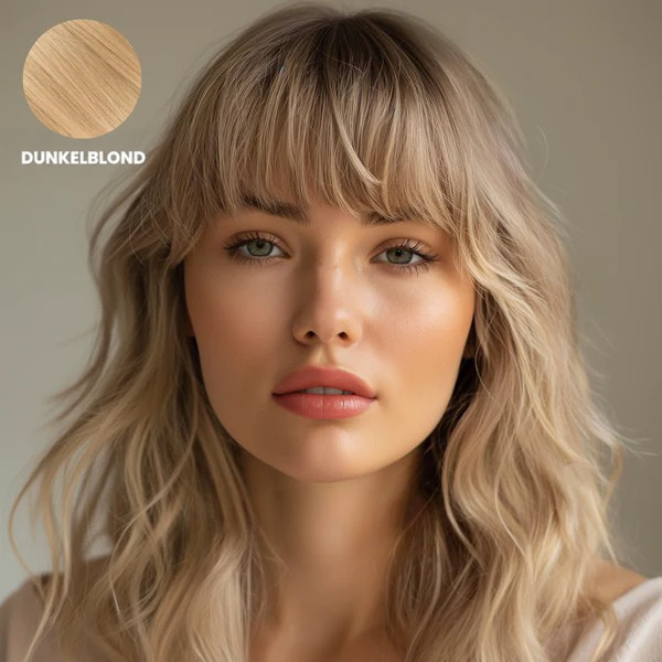 Clip-In Fringe Hairpiece, 100% Remy Human Hair, Heat-Stylable, 9 Colours