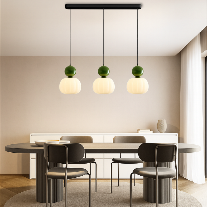 Ceiling Light Modern Pendant Hanging with Translucent Shade and Spherical Accent Diffused Lighting