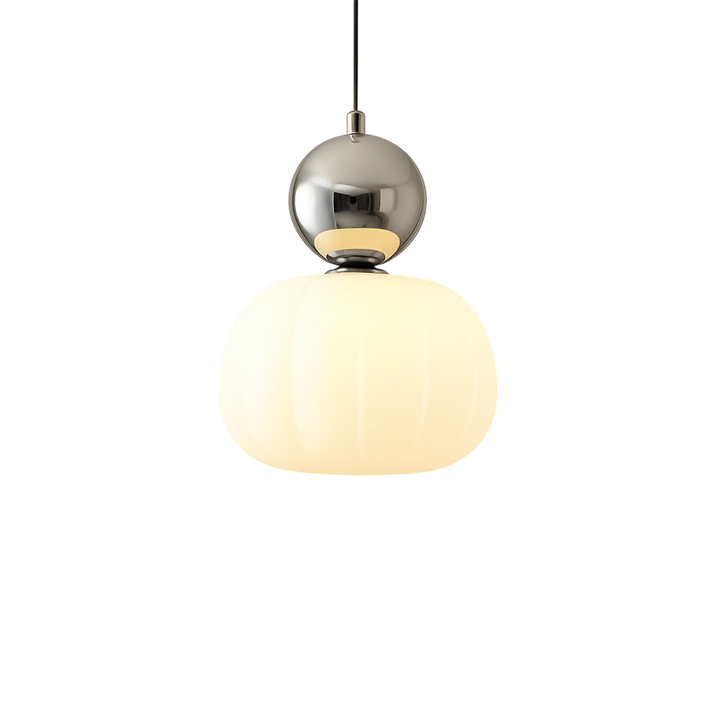Ceiling Light Modern Pendant Hanging with Translucent Shade and Spherical Accent Diffused Lighting