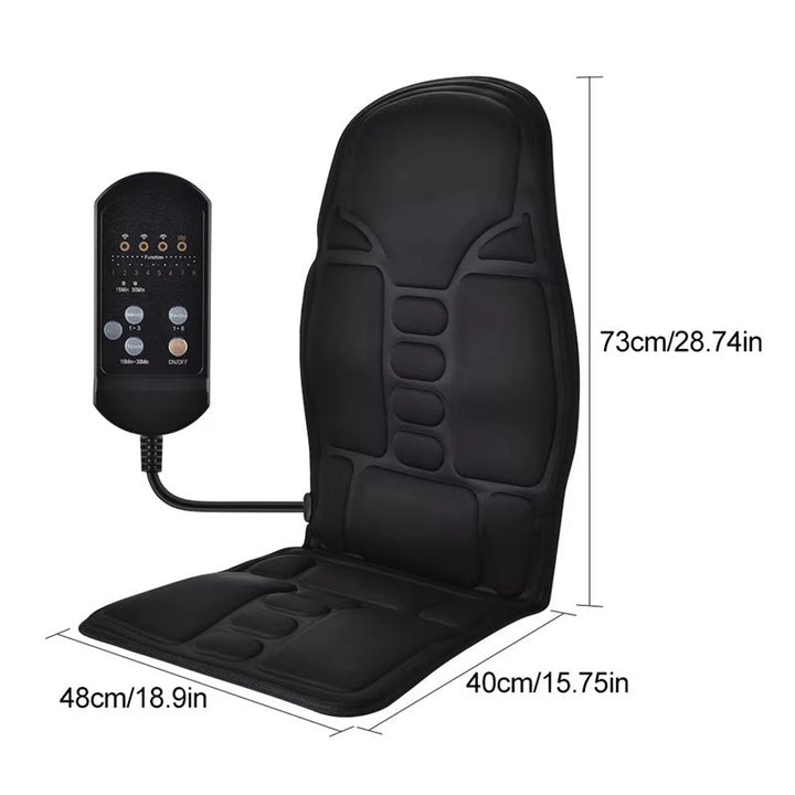 Chair massage cushion with heat and 7 motors
