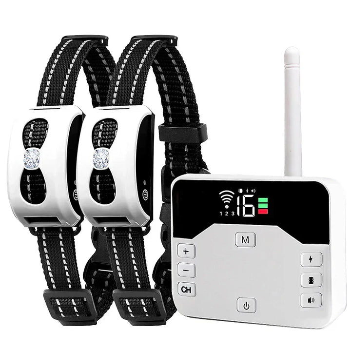 2-in-1 Wireless Fence & Training Collar - Waterproof & Rechargeable