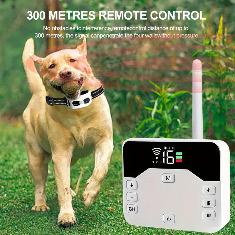 2-in-1 Wireless Fence & Training Collar - Waterproof & Rechargeable