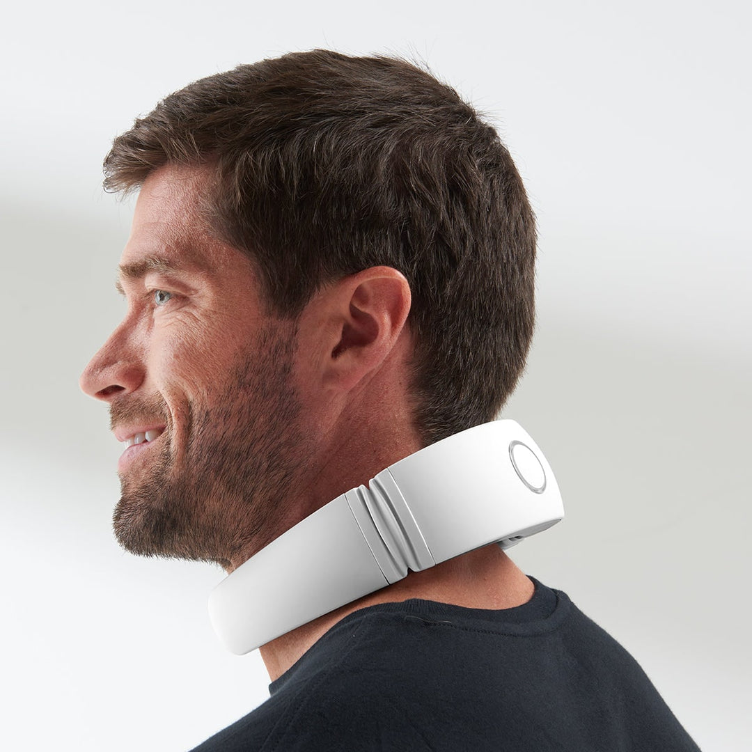 Cordless Heated Neck Massager with Remote Control and Vibration Therapy