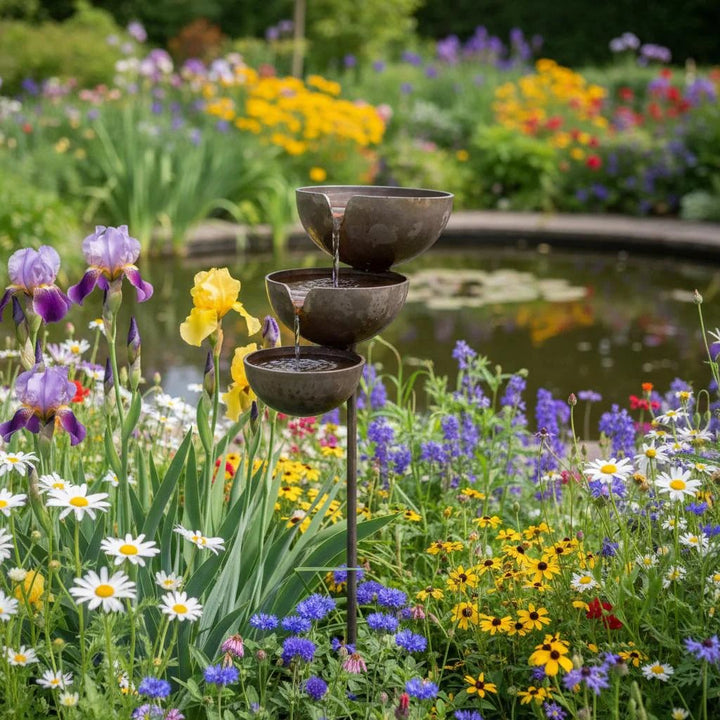 Rain Collector Bird Bath - Natural Water Source for Birds & Bees