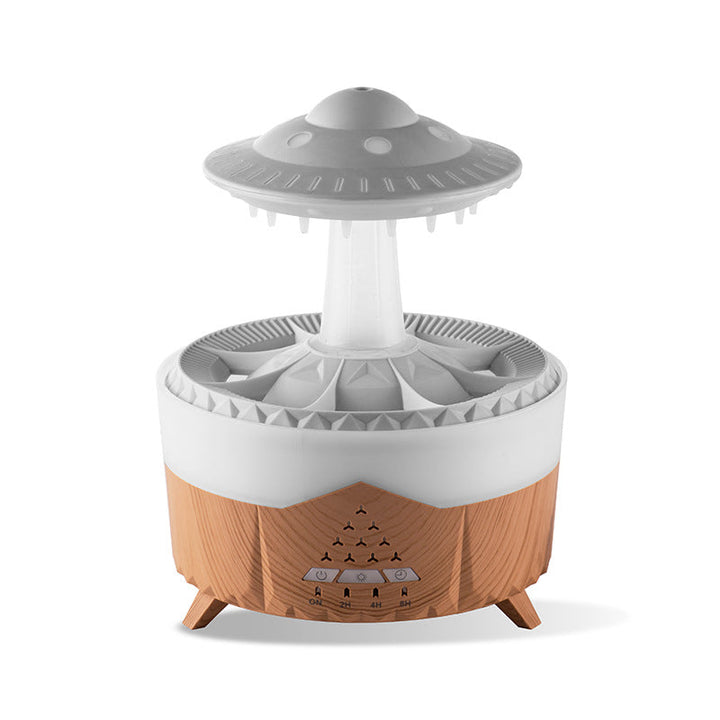 Rain cloud diffuser with remote control, 350 ml and up to 10 hours of rain