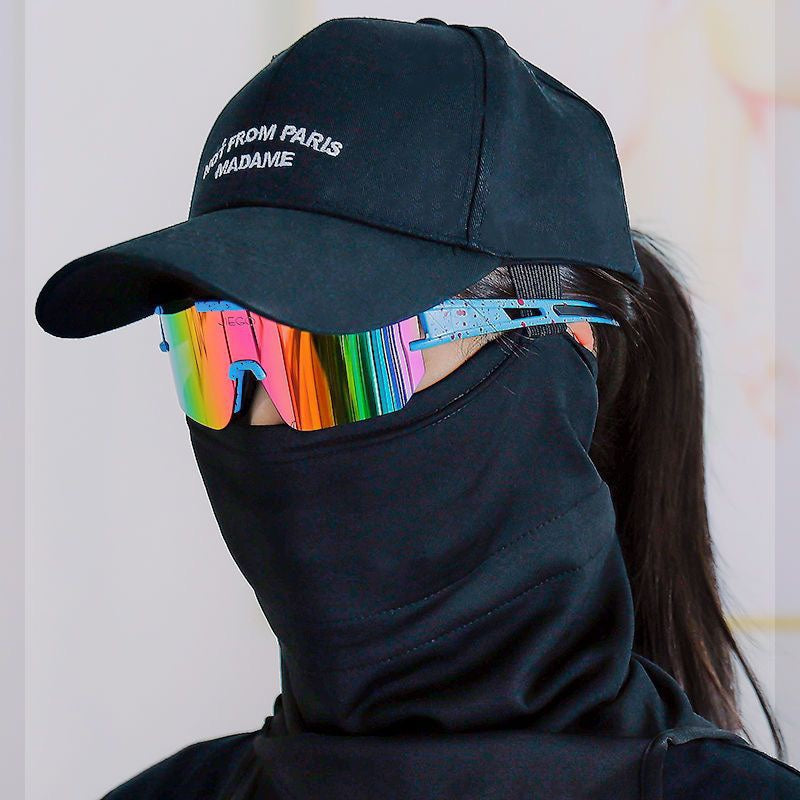 Ski mask for nose and mouth – warm, windproof, with drawstring