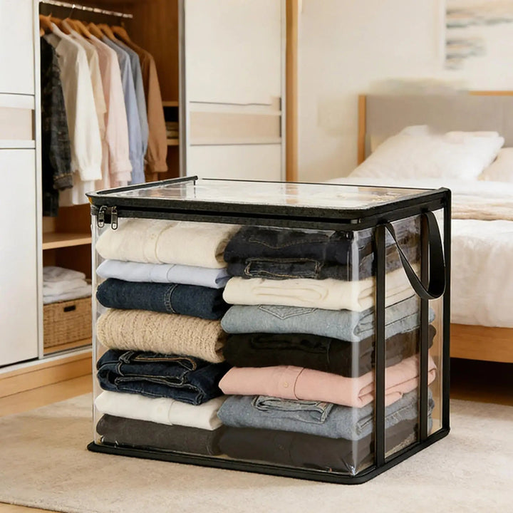 Transparent Storage Bags – Wardrobe and Moving Organiser