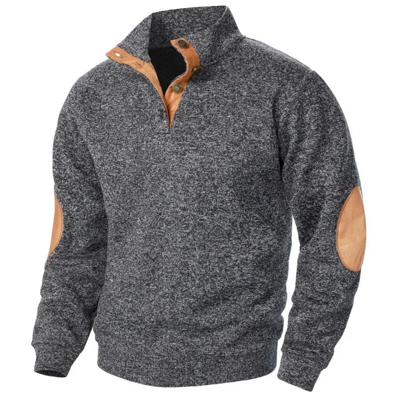 Men's V-Neck Sweatshirt for Outdoor & Casual Style