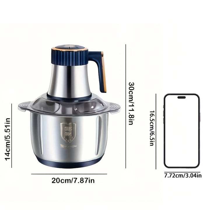 Stainless Steel Meat Mincer and Vegetable Slicer – Multifunctional Kitchen Machine