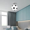 Football-Themed Ceiling Lamp – GoalBright