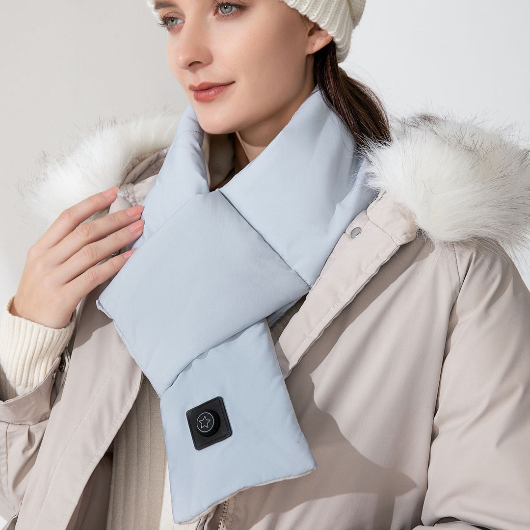 Heated cotton scarf with graphene heating