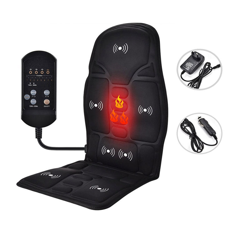 Desk Chair Massage Seat Cushion with Heat and Vibration for Office Car Pressure Relief