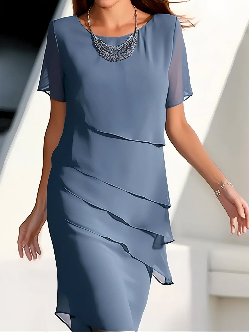 Summer Chiffon Dress – Mirella