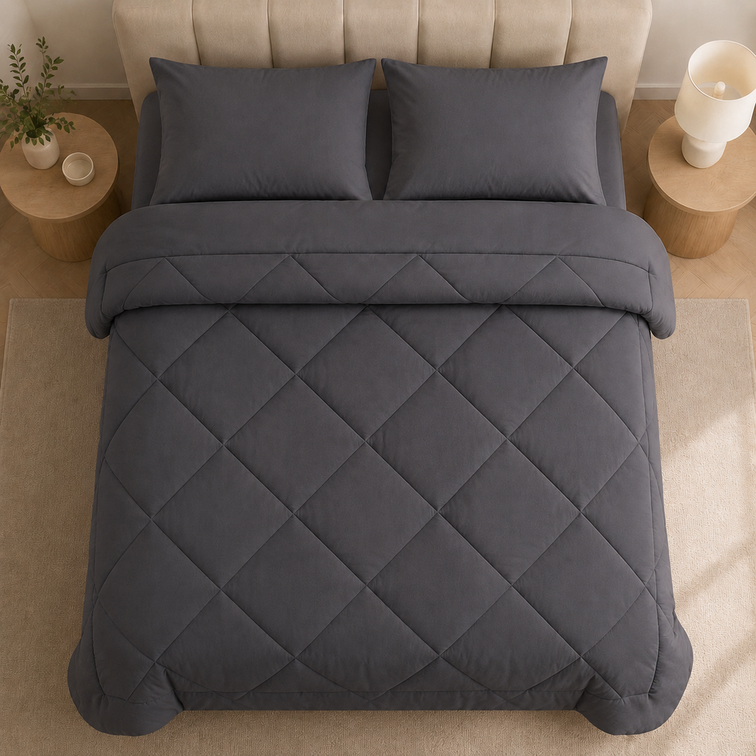 2-in-1 duvet — no duvet cover needed
