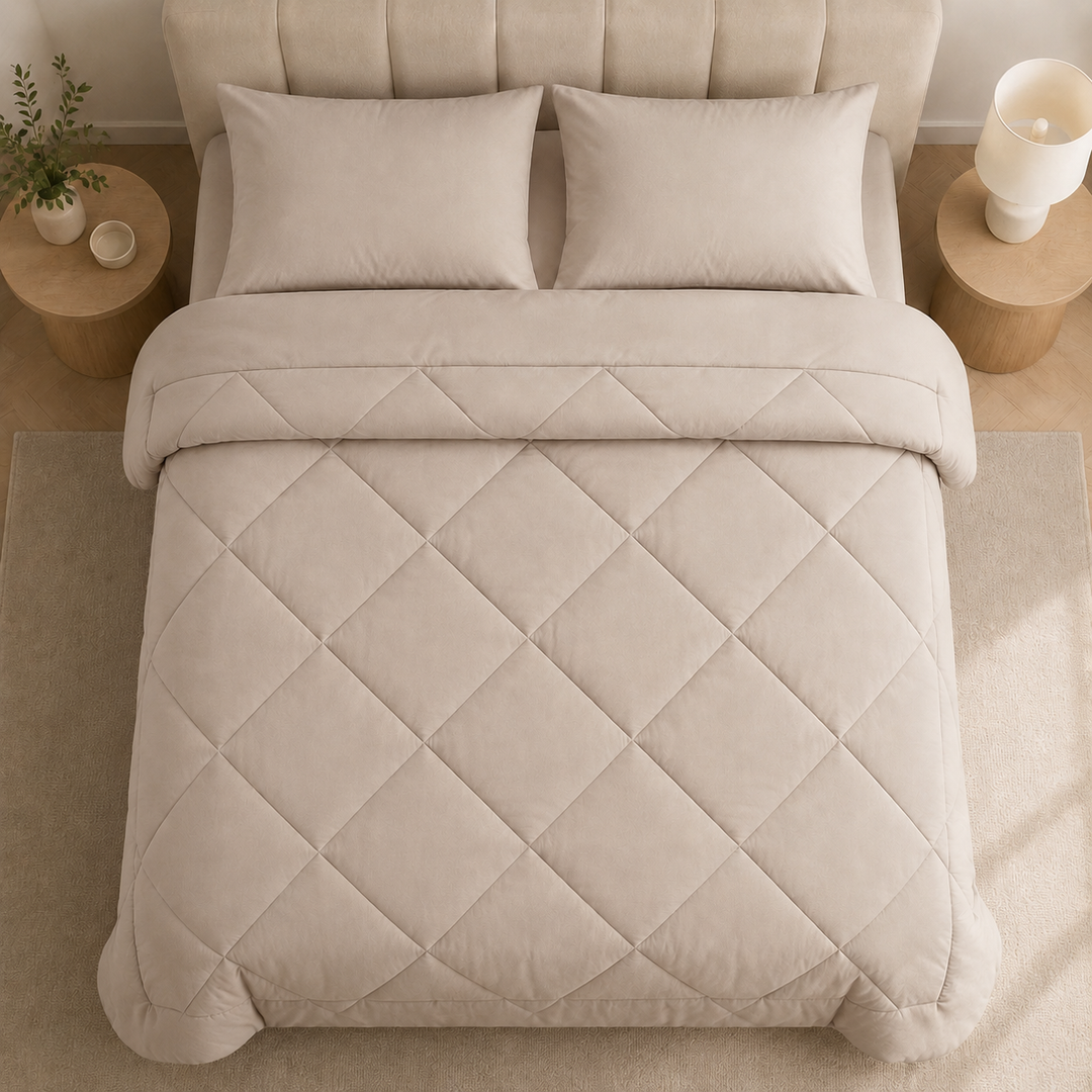 2-in-1 duvet — no duvet cover needed