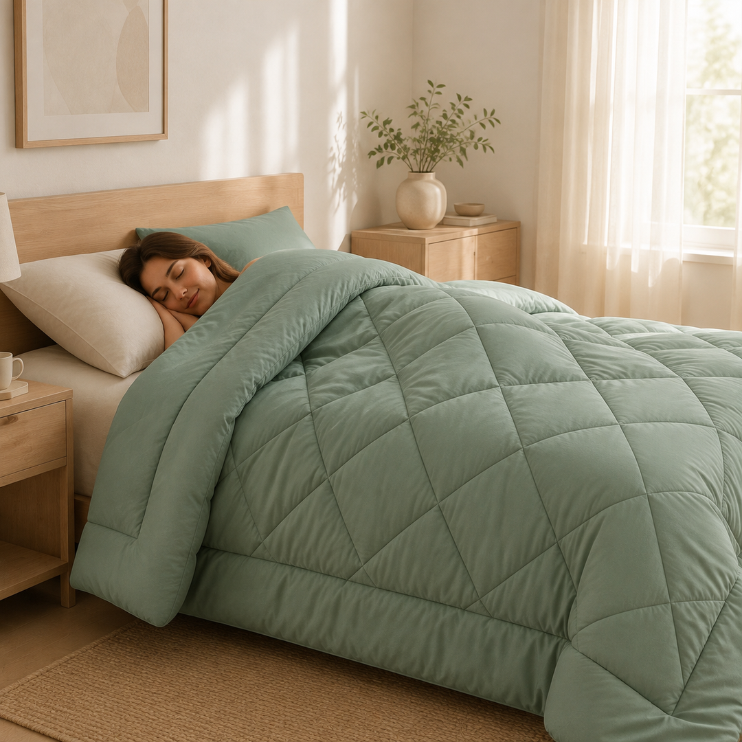 2-in-1 duvet — no duvet cover needed