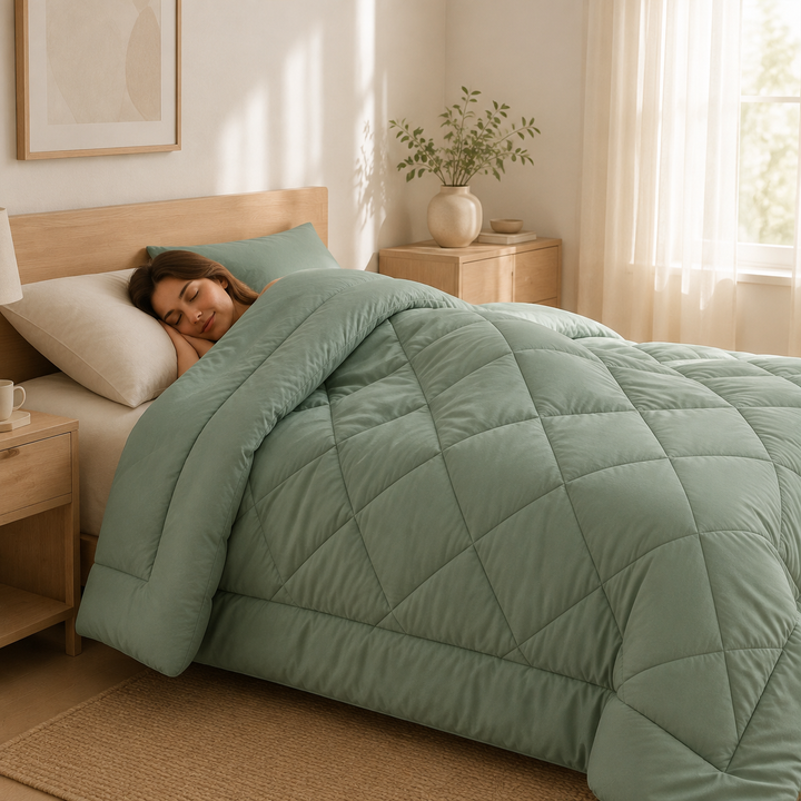 2-in-1 duvet — no duvet cover needed