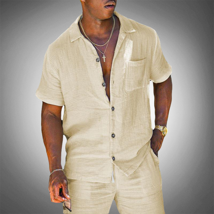 Two-Piece Men's Linen Set