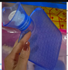 Transparent PVC hot water bottle, 1 or 2 litres