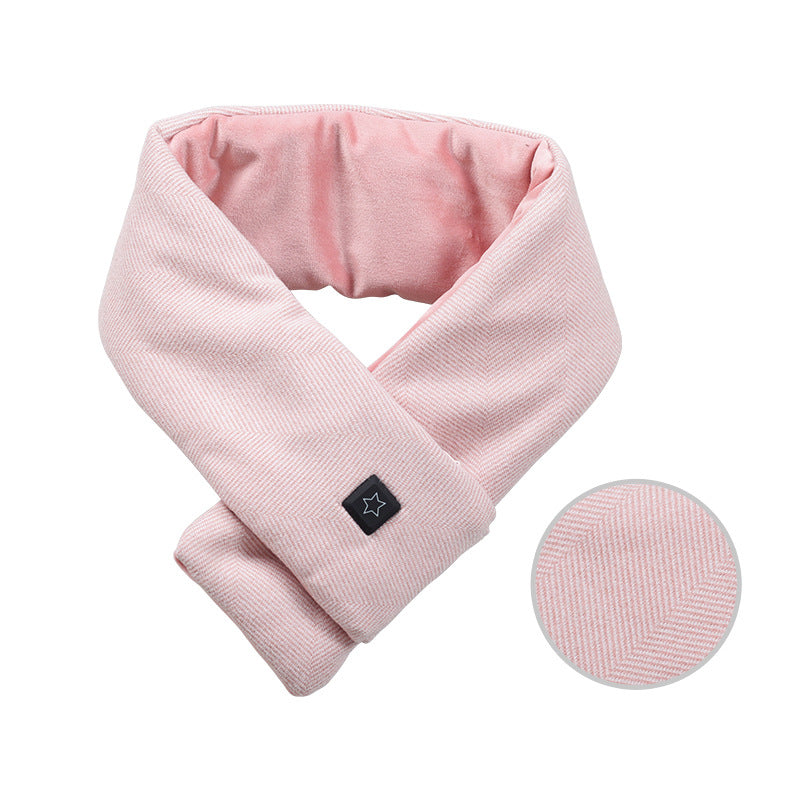 Heated cotton scarf with graphene heating