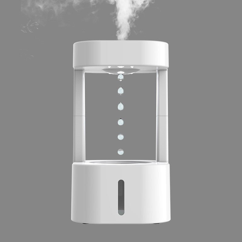 Anti-gravity humidifier with 580 ml tank and auto-stop