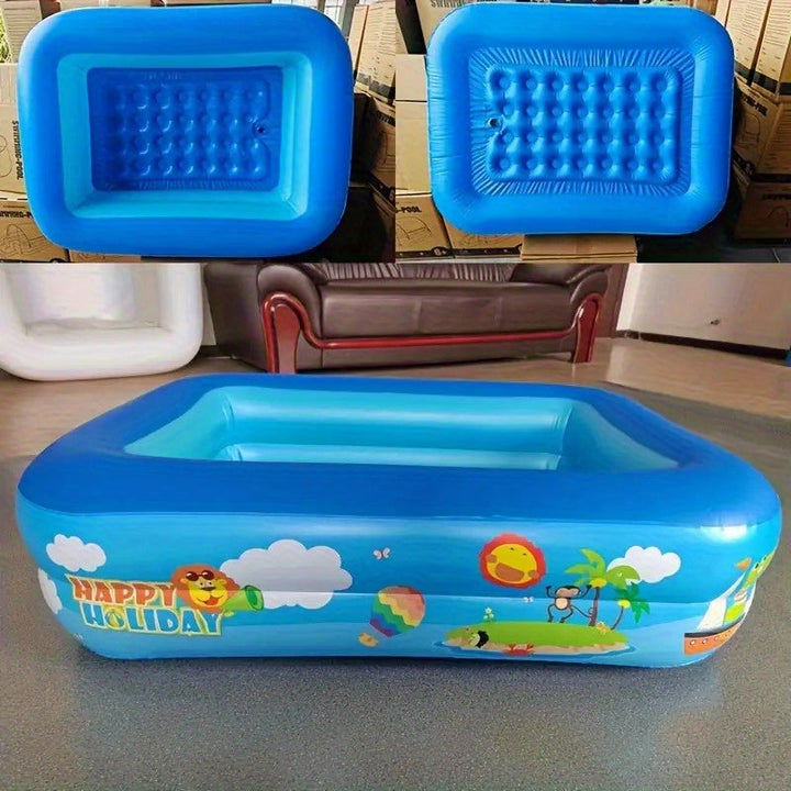 Ocean Splash Inflatable Paddling Pool for Kids – Thick PVC for Garden Fun