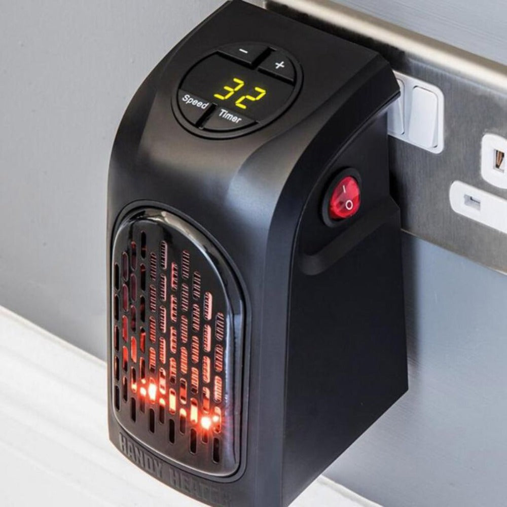 Ceramic fan heater with thermostat and timer up to 12 hours