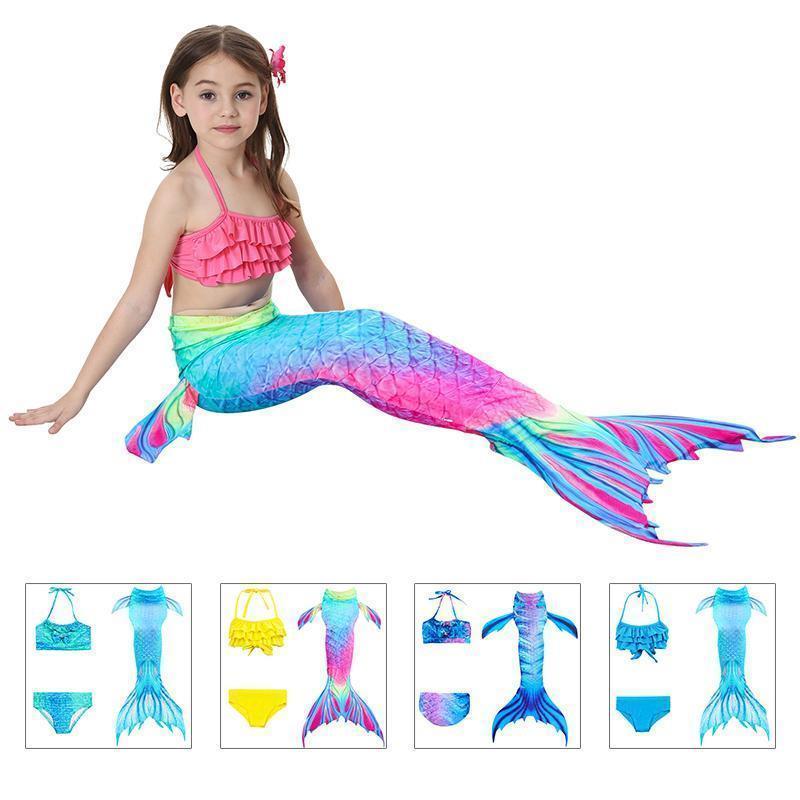 Mermaid Swimsuit for Children - Princess Bikini Set