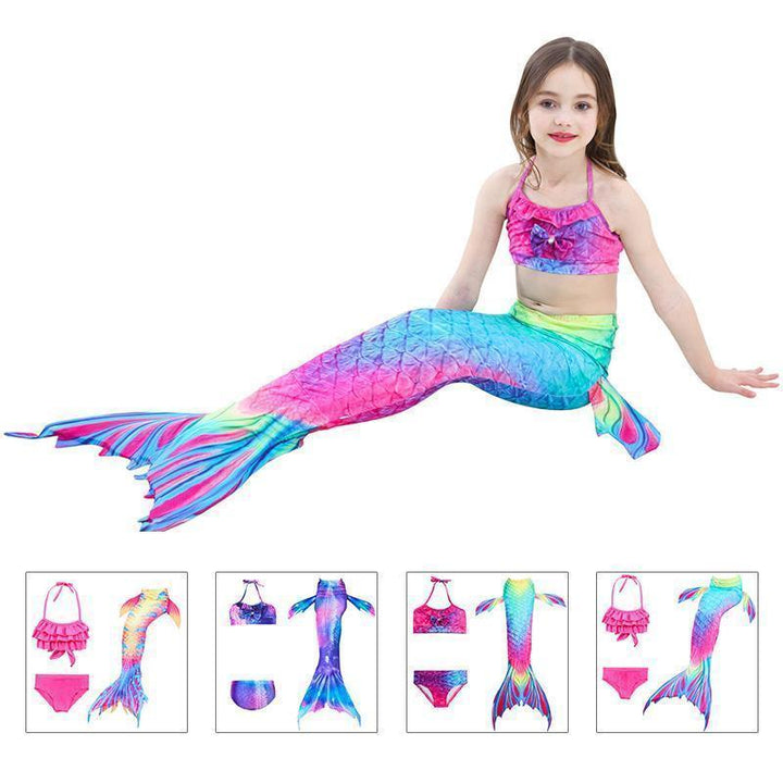 Mermaid Swimsuit for Children - Princess Bikini Set