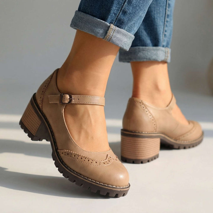 Women's Mary Jane Comfort Heels – Vintage-Style Shoes