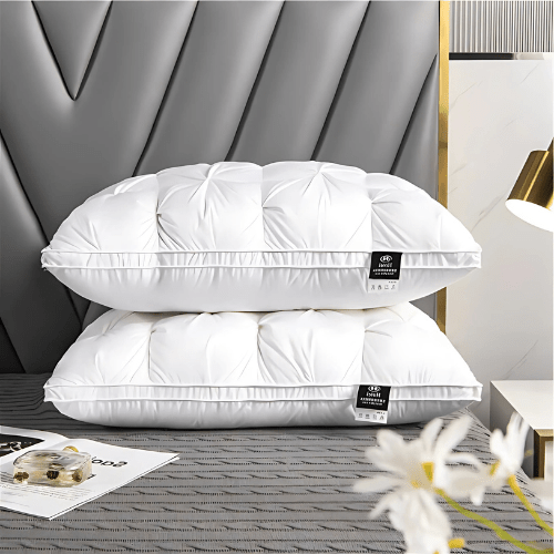 Goose Feather Pillow for a Luxurious Sleep - Aurélie