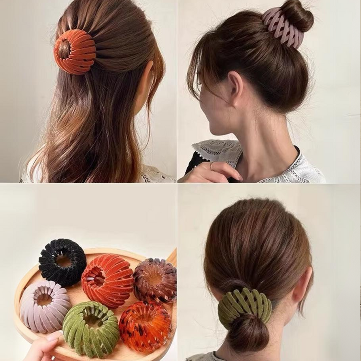 Elegant Bird's Nest Hair Clips - Set of 3