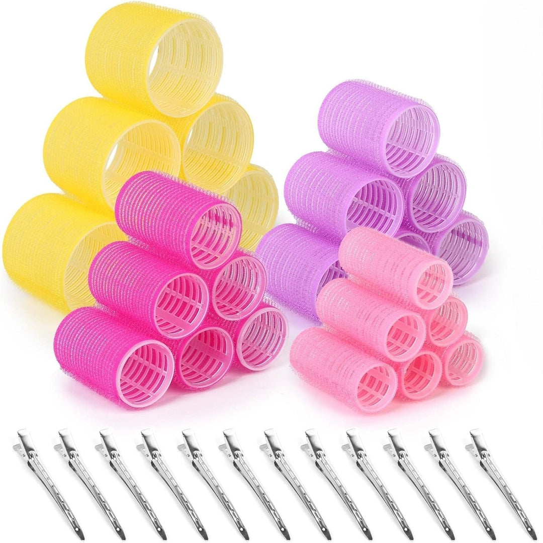 Self-Adhesive Hair Roller Set – Multicoloured Rollers