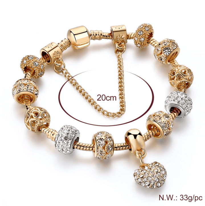 Heart Charm Bracelet