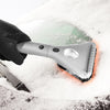 Heated Car Ice Scraper for Window Windshield with Extendable Handle LED Light and 12v Power Cord