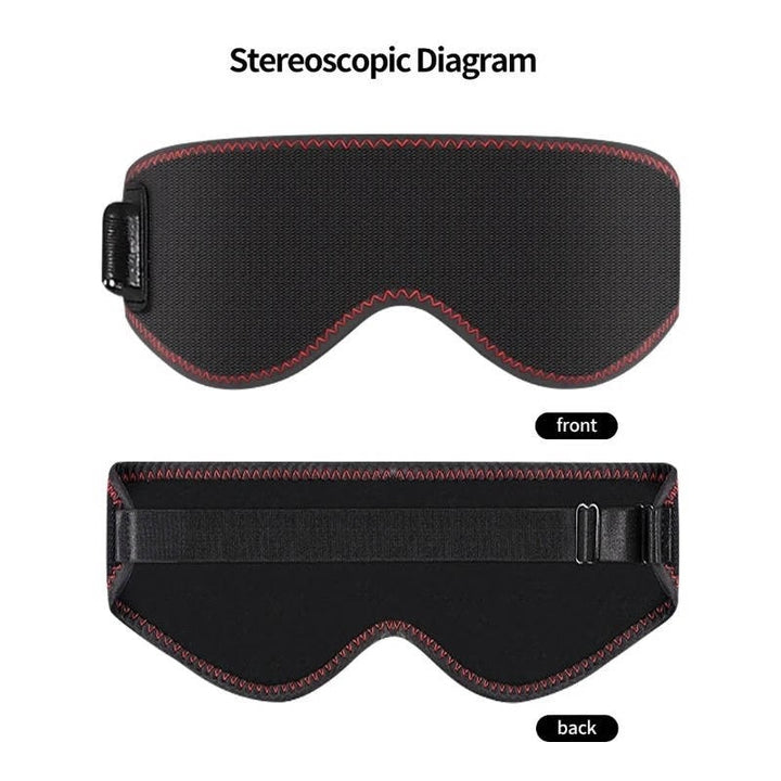 Heated Eye Mask for Sleep and Under with Adjustable Elastic Strap and USB Power Heatable