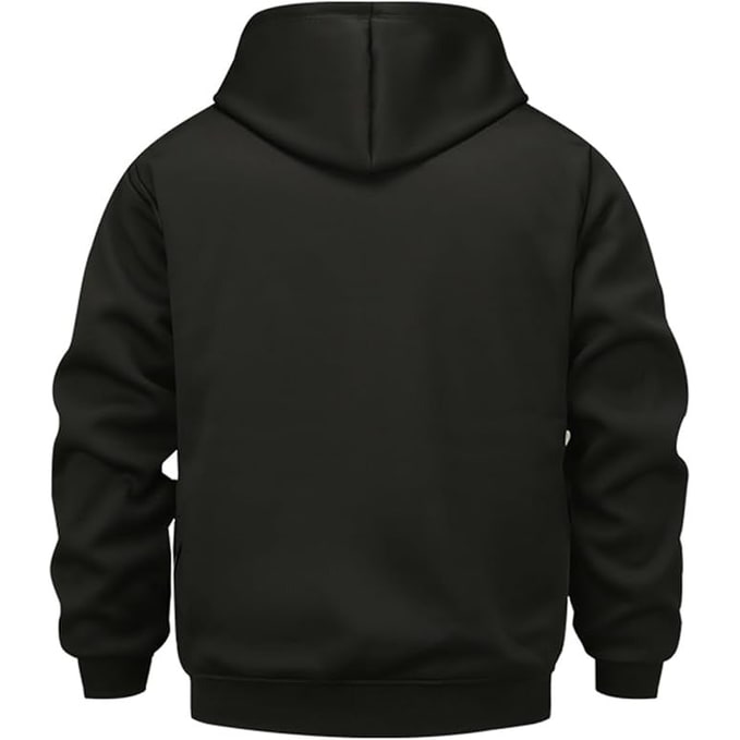 Heated hoodie with zip, hood and USB heat zones
