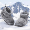 Heated Winter Slippers with USB Warming Plush Bootie and Arch Support