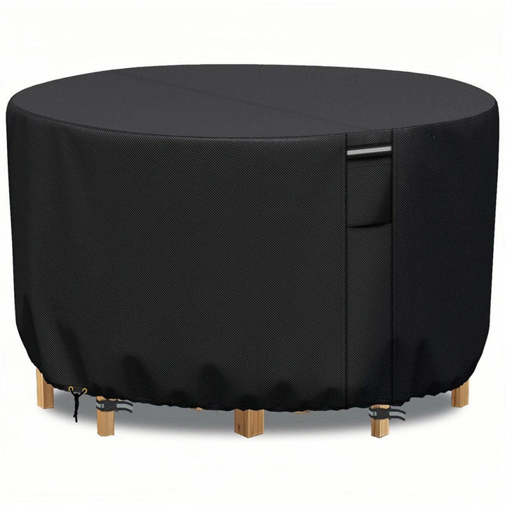 Sturdy Cover for Round Patio Furniture with Vent