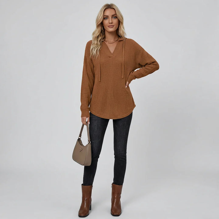 V‑Neck Oversized Hoodie