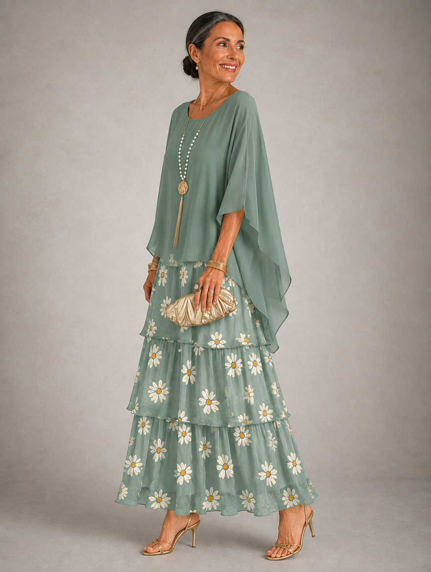 Elegant, flowing maxi dress
