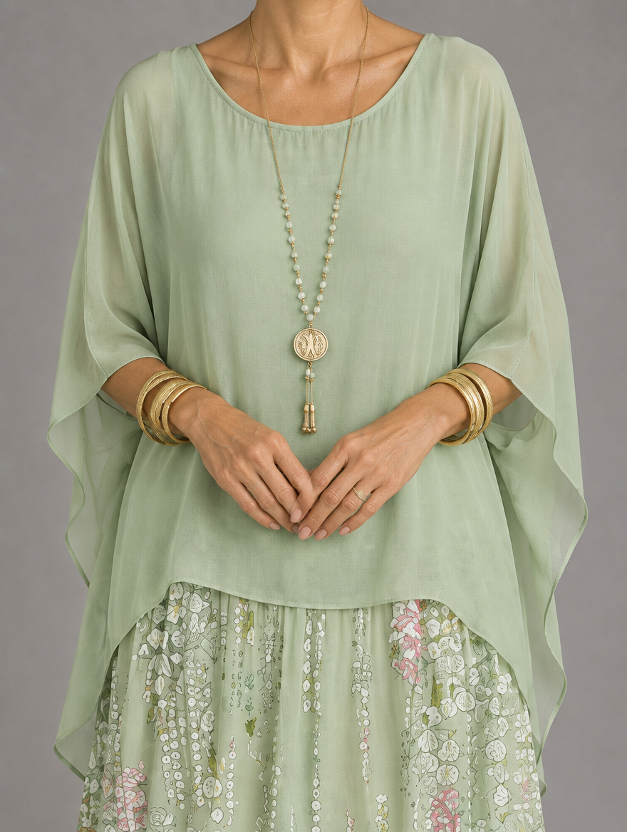 Elegant, flowing maxi dress