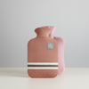 Hot Water Bottle with Knitted Cover Striped Pattern Removable Design 2l