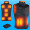 Lightweight heated unisex gilet with 10,000 mAh power bank