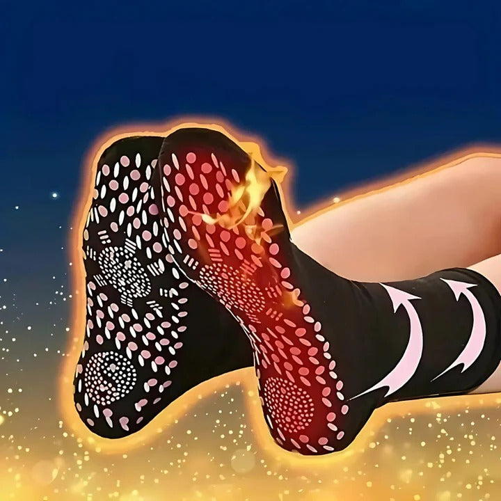 Tourmaline thermal socks, five pairs for cold weather